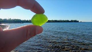 Hunting Rocks on Manitou Island in Lake Superior