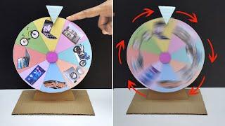 How to make a cardboard spinning wheel | Prize wheel | DIY wheel