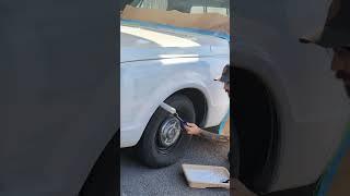 Don't touch my truck! #wetpaint #project #truck #c10 #rusty #housepaint  #automobile #slick #hotrod