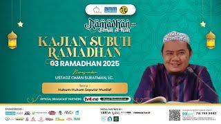  [LIVE] Kajian Subuh | Ustadz Oman Suratman, Lc. | Hukum - Hukum Seputar Muallaf