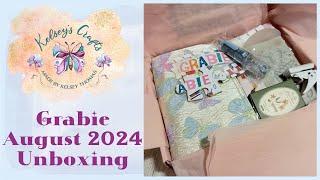 Grabie August 2024 Scrapbooking Box Unboxing