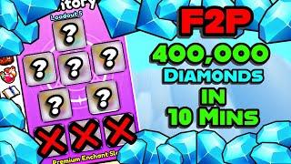  NEW INSANE F2P DIAMOND LOADOUT "400,000 DIAMONDS IN JUST 10 MINUTES" IN PET SIMULATOR 9p