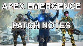 Apex Legends Emergence Update Patch Notes (Season 10 Full)