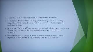 9 Features of the Best Virtual Data Rooms