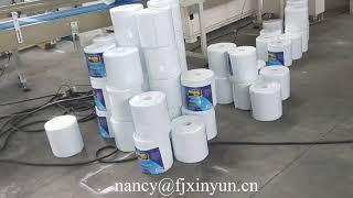 Full automatic color glue lamination maxi roll tissue paper making machine production line