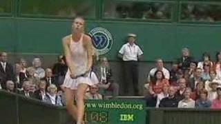 Maria Sharapova Slow Motion Service Action