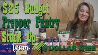 $25 Budget Prepper Pantry Stock Up from Dollar Tree