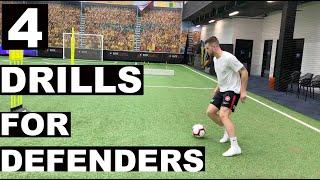 VOICE OVER SERIES  ️| Centre Back Specific Drills For Football / Soccer | Joner Football