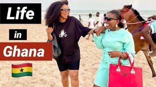 Ghanaian Women Enjoying Life in Ghana (Africa) on the Beach in Accra | Ghana Vlog - Food, Music …