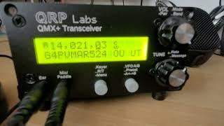 Initial tests and first CW QSOs with the QMX+ from @QRPLabs