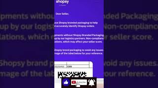 shopsy new update | shopsy branded packaging mandatory for shopsy seller  #sellonshopsy