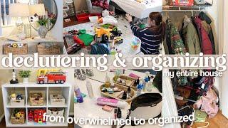 WHOLE HOUSE DECLUTTER AND ORGANIZE 2025! decluttering and organizing motivation and tips!