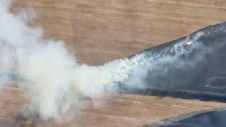 Thermalling from a Field Fire