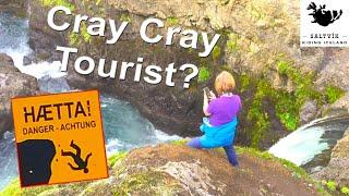 Crazy Tourist At A Dangerous Waterfall    !