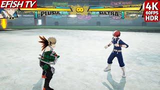 Katsuki Bakugo vs Shoto Todoroki (Hardest AI) - My Hero One's Justice 2