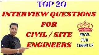 Civil Engineering Interview Questions & Answers by Royal Civil Engineer