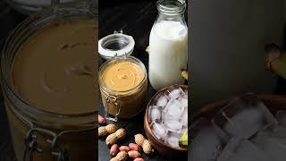  Ultra-Creamy Peanut Butter Smoothie Making! #shorts #peanut #butter #creamy #tasty #delicious