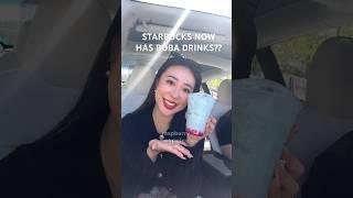 HONEST REVIEW OF THE NEW STARBUCKS BOBA DRINKS!! ARE YOU TRYING IT? #starbucks #starbucksboba #boba