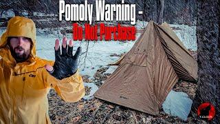 DO NOT BUY - WARNING - Pomoly StoveHut 70 Hot Tent Failure (Latest Version) - Test Night ️