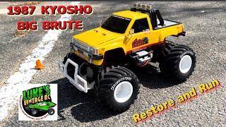 1987 KYOSHO BIG BRUTE RC TRUCK RESTO AND RUN