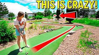 Mind Blowing HUGE Mini Golf Course! - It Shocked Us!