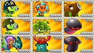 PvZ2 Battlez - 25 Plants MOD - OLD - NEW *3 PowerUp - Who Will Win ?