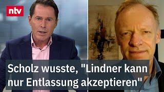 Scholz wusste, "Lindner kann nur Entlassung akzeptieren" - Ifo-Chef Fuest zum Ampel-Aus | ntv