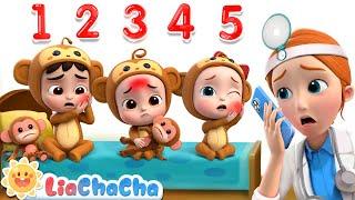 5 Little Monkeys Jumping on the Bed [Classic Version] | EP98 | LiaChaCha Kids Songs & Nursery Rhymes