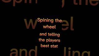 Spining the wheel and telling the players best stat #amazing #football #trending #short #shorts