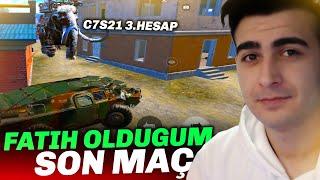 3.HESAP FATİH OLDUĞUM SON MAÇLAR! PUBG Mobile C7S21 Rank Kasma Taktikleri