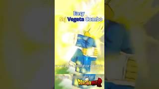 Ssj Vegeta Easy Combo #shorts #roblox #vegeta   #dragonball #dbr #dbrrework