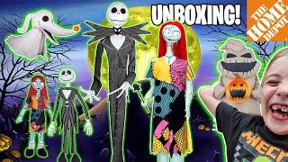 Unboxing New Jack and Sally Halloween Animatronics from Home Depot!