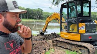We Used a Mini Excavator to Save Our Beautiful Pond