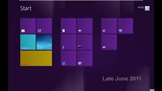 ALL INCLUDING BETAS Windows Start Screen Evolution from 2010 until its final build.