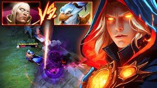 EPIC SUNSTRIKE!! LenS EXORT INVOKER vs KEZ MID | Dota 2 Invoker