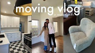 MOVING VLOG  Moving into our First Home as Newlyweds, Apartment Tour, Furniture Shopping, & more!