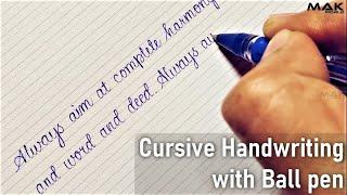 Cursive Simple Handwriting | Cursive writing practice for beginners | Cursive Handwriting sentence