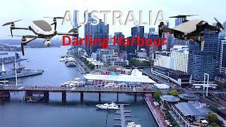 Darling Harbour in Sydney by Drone.