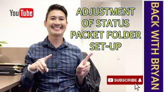 My K1-Visa 2023. Adjustment of Status Packet Folder Set-Up. #k1visa #adjustmentofstatus