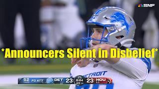 Even The Announcers Couldn't Believe the Lions Kicker 