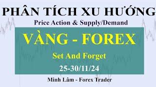 PHÂN TÍCH XU HƯỚNG VÀNG - FOREX 25-30/11/24 ( Set And Forget )