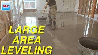 Concrete Subfloor Leveling in a Large Area MrYoucandoityourself