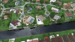 Phantom 3 Flying Over Spanish Lakes Park in Hialeah, FL