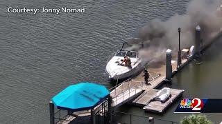 Fire officials: Volusia County boat explosion injures 4 people