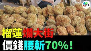 爛大街！榴連！100蚊五個！價錢狂瀉70%！擊穿成本線！創近10年新低！市場泛濫，供大於求！東南亞果商，日蝕千億！榴連自由時代，真系要嚟喇！