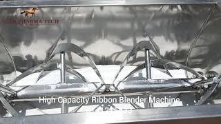 Stainless Steel High Capacity Pharmaceutical Ribbon Blender 25 kg 50 kg 100 kg 200 kg 250 kg 500 kg