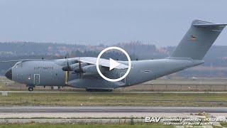 Airbus A400M Atlas - German Air Force 54+21 - landing at Memmingen Airport