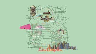 Animated Map ( Places to visit in Los Angeles )