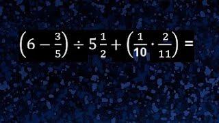 Fracciones, operaciones con fracciones suma, resta, multiplicación y división de fracciones