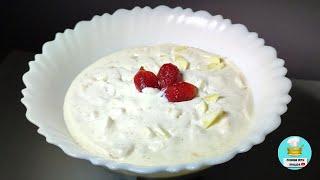 Most Delicious Fruit Cream I've ever eaten ! BY Cooking With Khalida